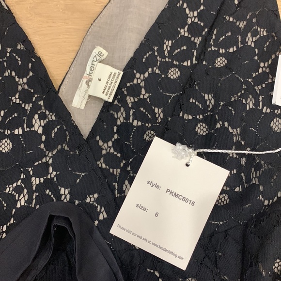 BNWT DOUBLE V TIE FRONT COCKTAIL KENZIE DRESS - SIZE 6 - Picture 2 of 8